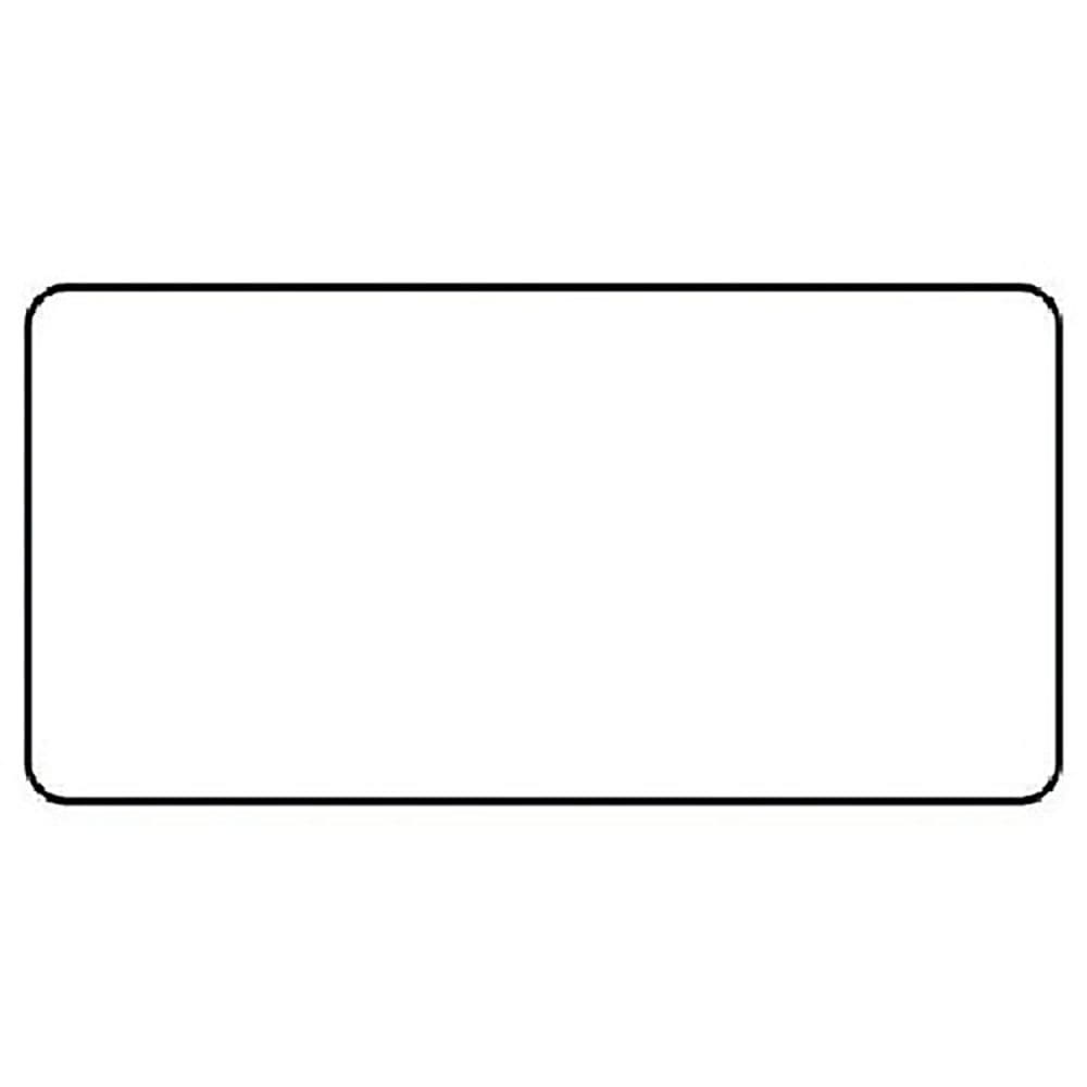 ユニット　配管ステッカー　白無地（小）　アルミ　４０×８０　１０枚組　ＡＳ．３．３０Ｓ＿