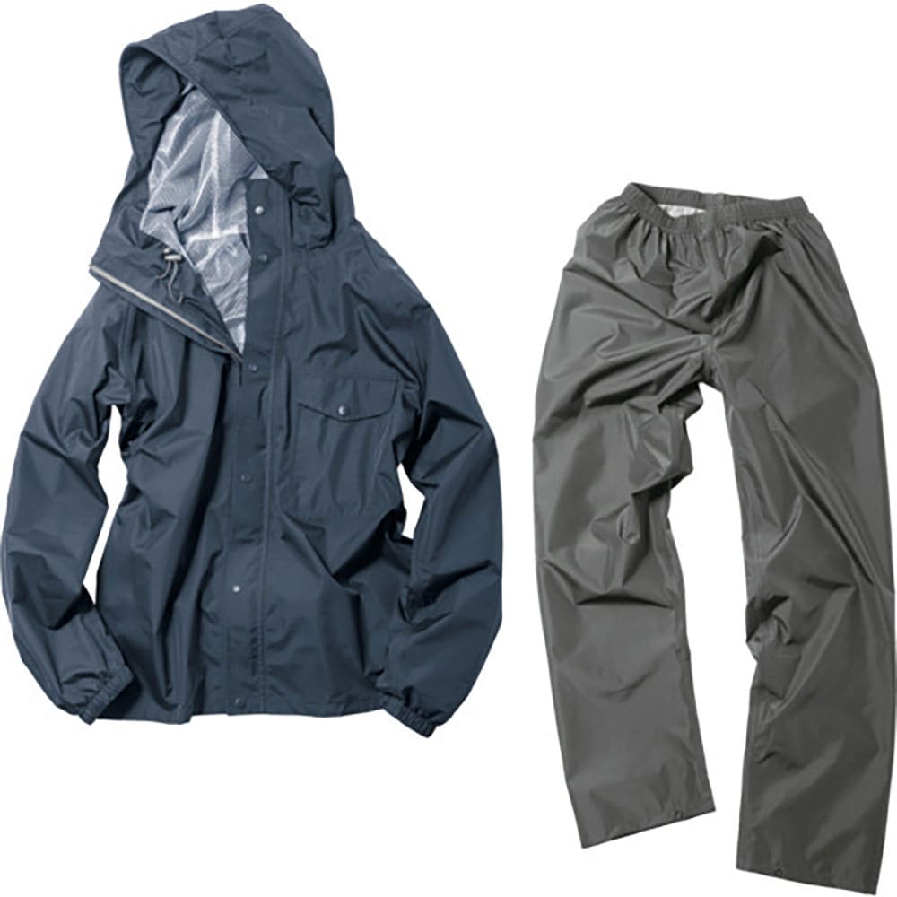 Ｍａｋｋｕ　デイリーレインスーツ　ネイビー　ＬＬ　ＡＳ５１２０３３＿