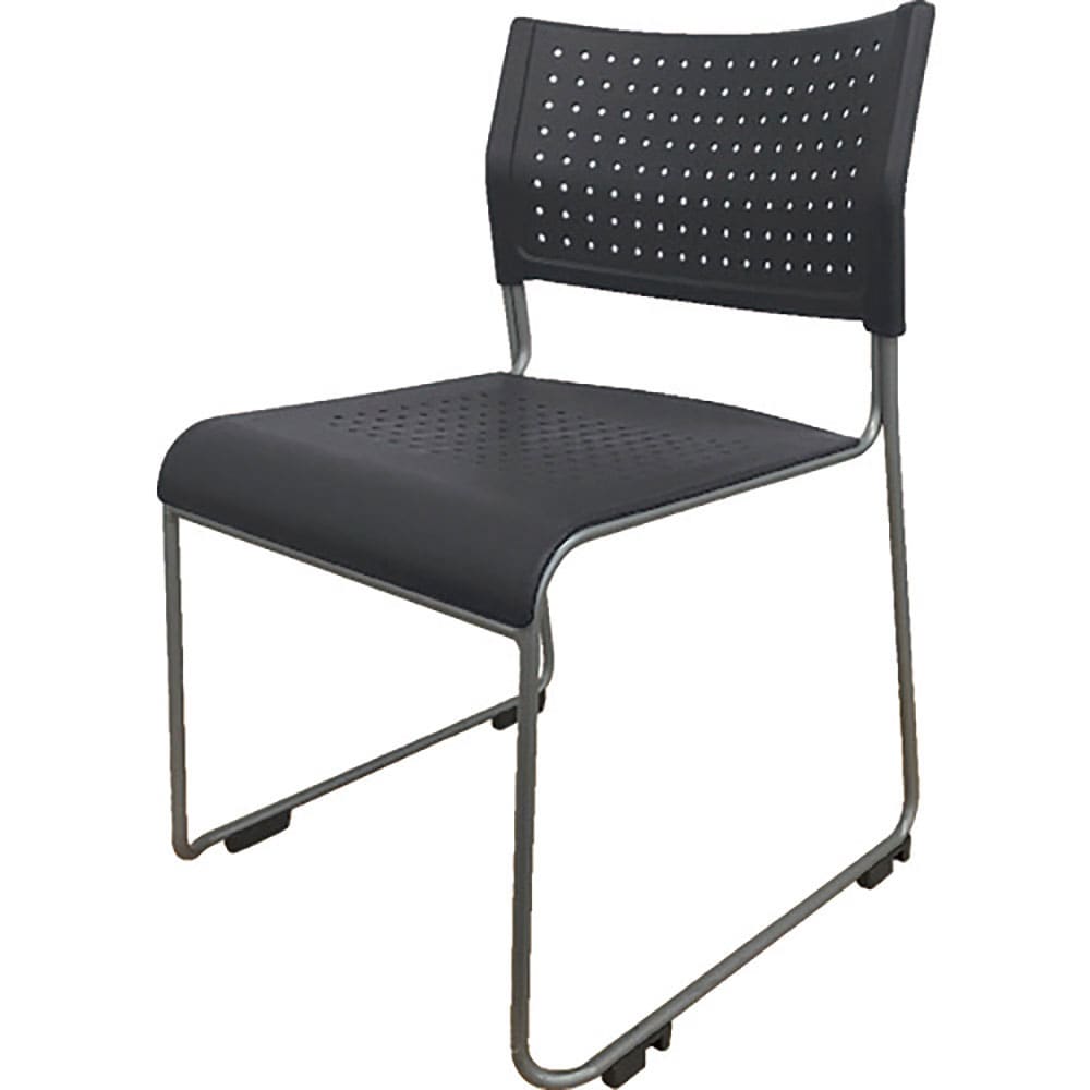 ＩＲＩＳ　ミーティングチェア　背・座樹脂　ブラック　ＡＳＬ－１１０ＰＰ－ＢＫ＿