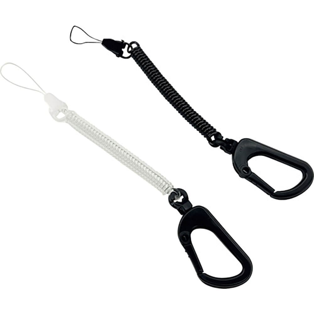 ａｉｒ－Ｊ　カラビナ　スマホスパイラルストラップ　ＢＫ　ＡＳＳ－１６ＢＫ＿