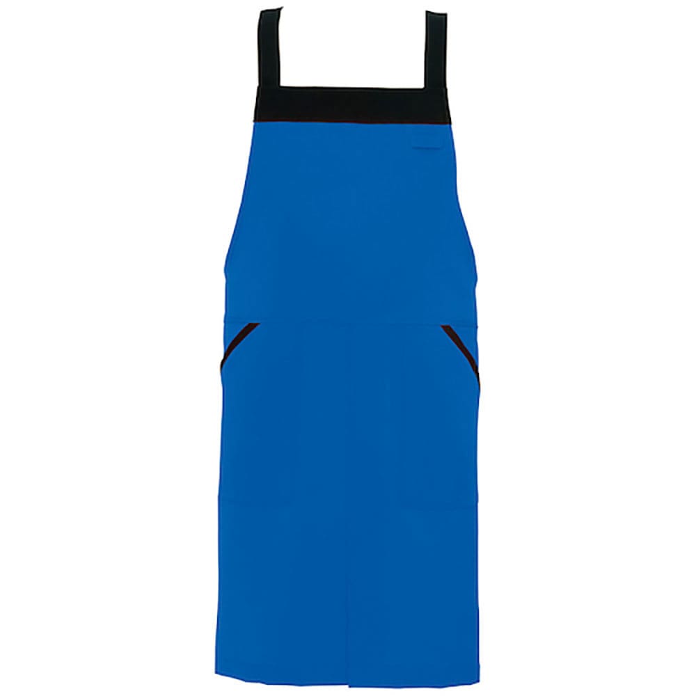 アイトス　胸当てエプロン　ＡＺ８６５４　ブルー　Ｆ　ＡＺ８６５４－００６－Ｆ＿