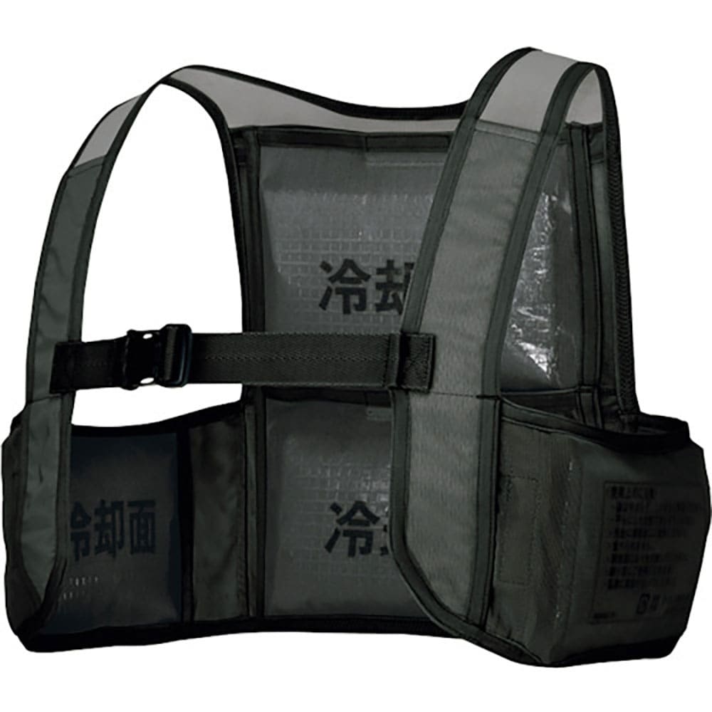 アイトス　アイスベスト（アイスパック４個付）　ブラック　ＸＬ　ＡＺ８６５９４８－０１０－ＸＬ＿