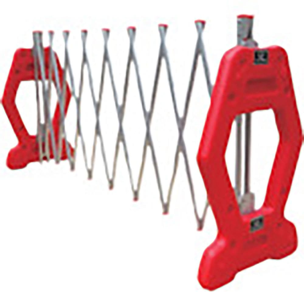 安全興業　現場用簡易アルミゲート　ＡＺゲート赤（反射なし）　４Ｍ　ＡＺＧ－Ｒ２＿