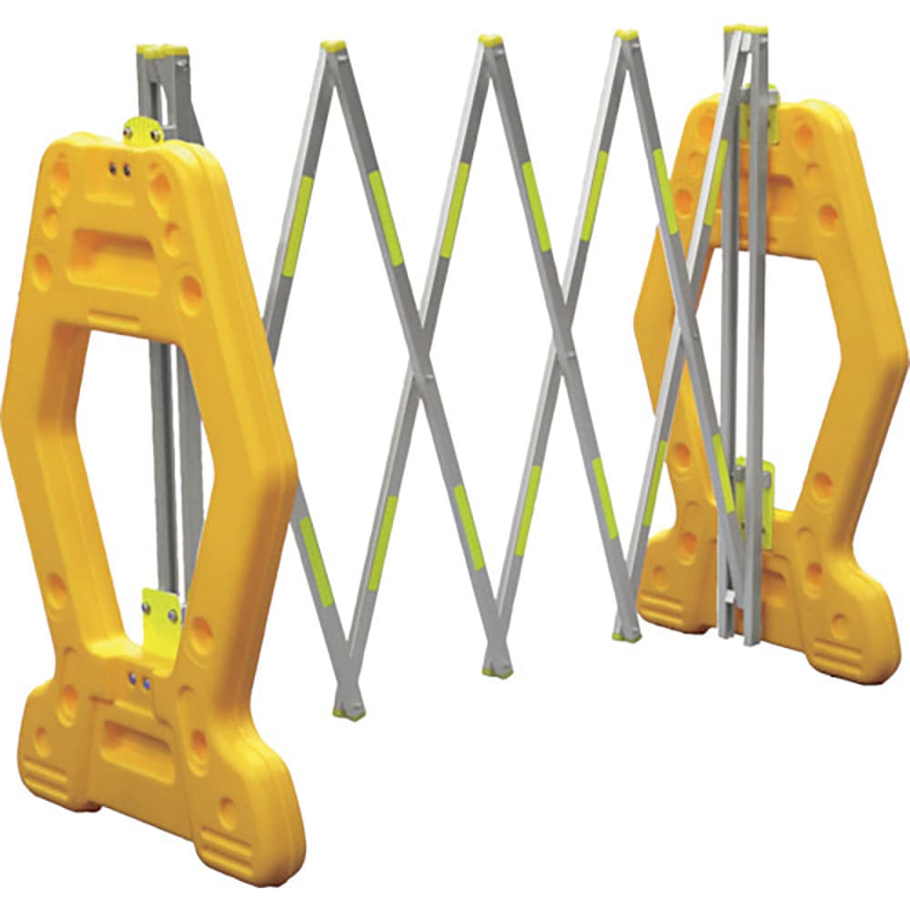 安全興業　現場用簡易アルミゲート　ＡＺゲート黄（反射付）　２Ｍ　ＡＺＧ－ＹＰ＿