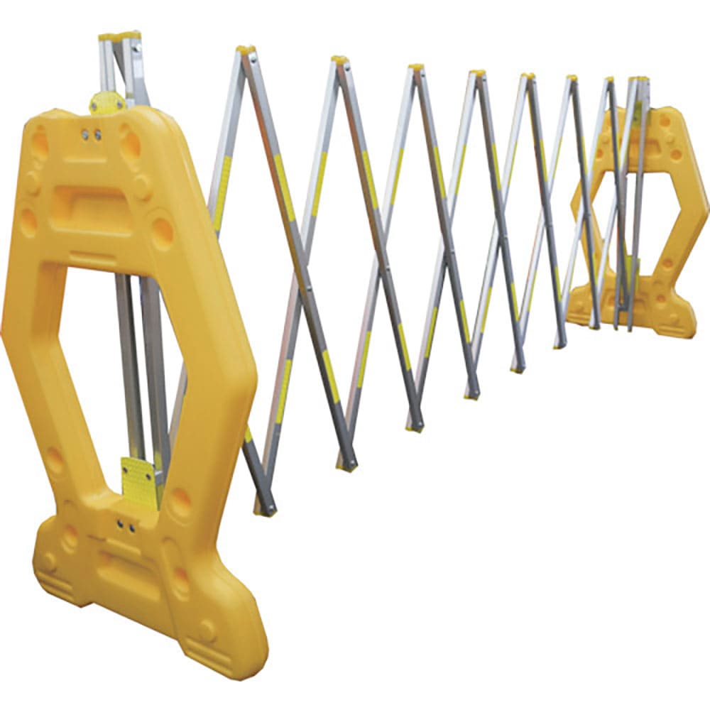 安全興業　現場用簡易アルミゲート　ＡＺゲート黄（反射付）　４Ｍ　ＡＺＧ－ＹＰ２＿