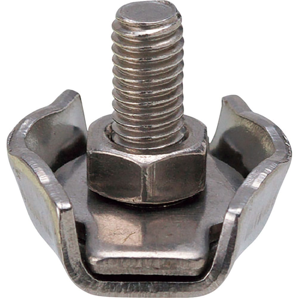 水本　ステンレス　シングルワイヤークリップ　使用ロープ径１．５ｍｍ　Ｂ－２３６２＿