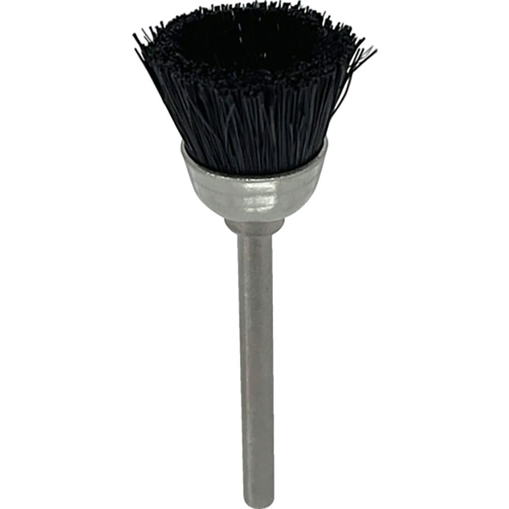 リューター　軸付カップ型ブラシ軸径（ｍｍ）：３毛材：黒毛（豚毛）　Ｂ３２１１＿