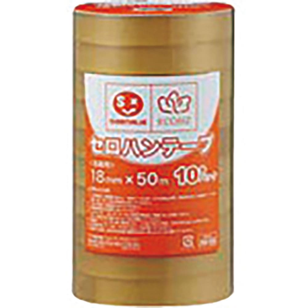 ＪＴＸ　３８８５５０）セロハンテ－プ　１８ｍｍ×５０ｍ１０巻　Ｂ６４２Ｊ　Ｂ６４２Ｊ＿