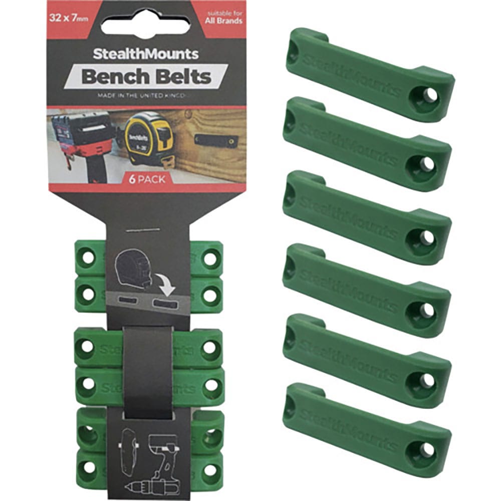 ステルスマウント　ベンチベルト（６個入り）グリーン　ＢＢ－ＧＲＮ－６＿
