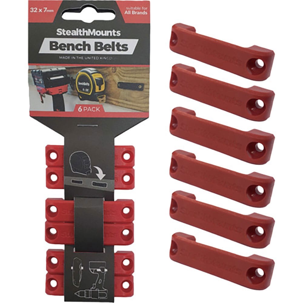 ステルスマウント　ベンチベルト（６個入り）レッド　ＢＢ－ＲＥＤ－６＿
