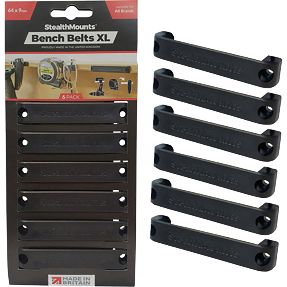 ステルスマウント　ベンチベルトＸＬ（６個入り）ブラック　ＢＢ－ＸＬ－ＢＬＫ－６＿