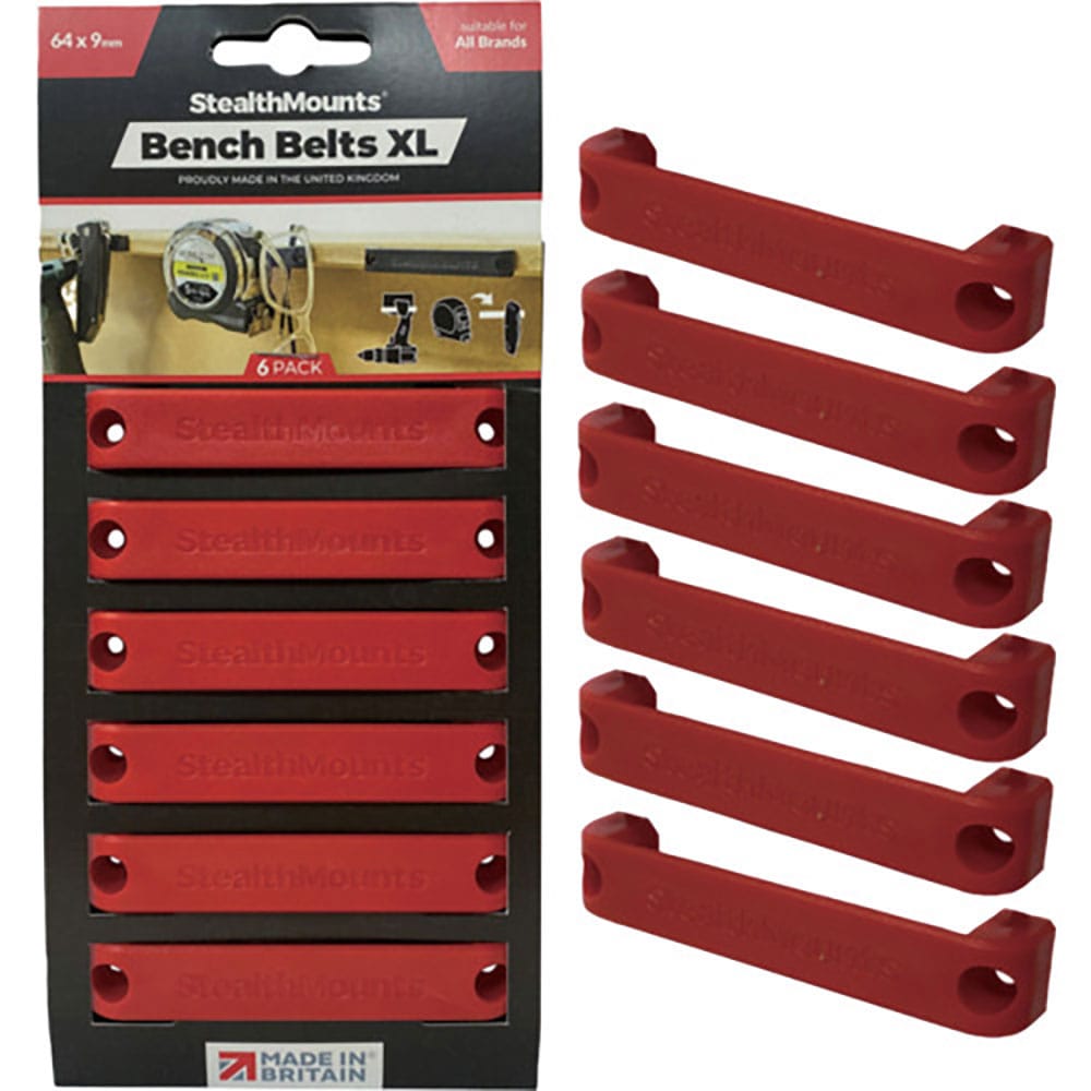 ステルスマウント　ベンチベルトＸＬ（６個入り）レッド　ＢＢ－ＸＬ－ＲＥＤ－６＿