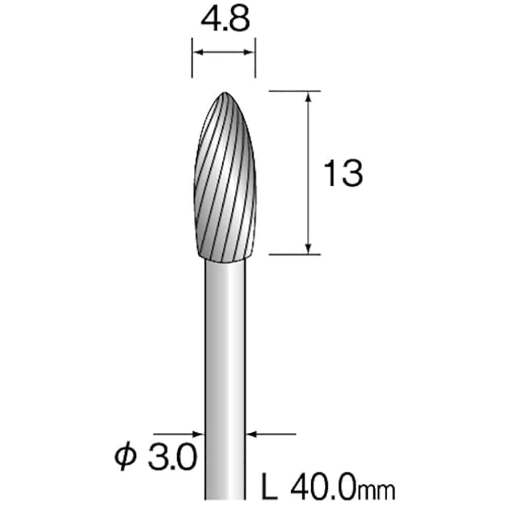 Ｍｉｎｉｍｏ　超硬カッター　スパイラルカット　Φ４．８　ＢＣ２２４１＿