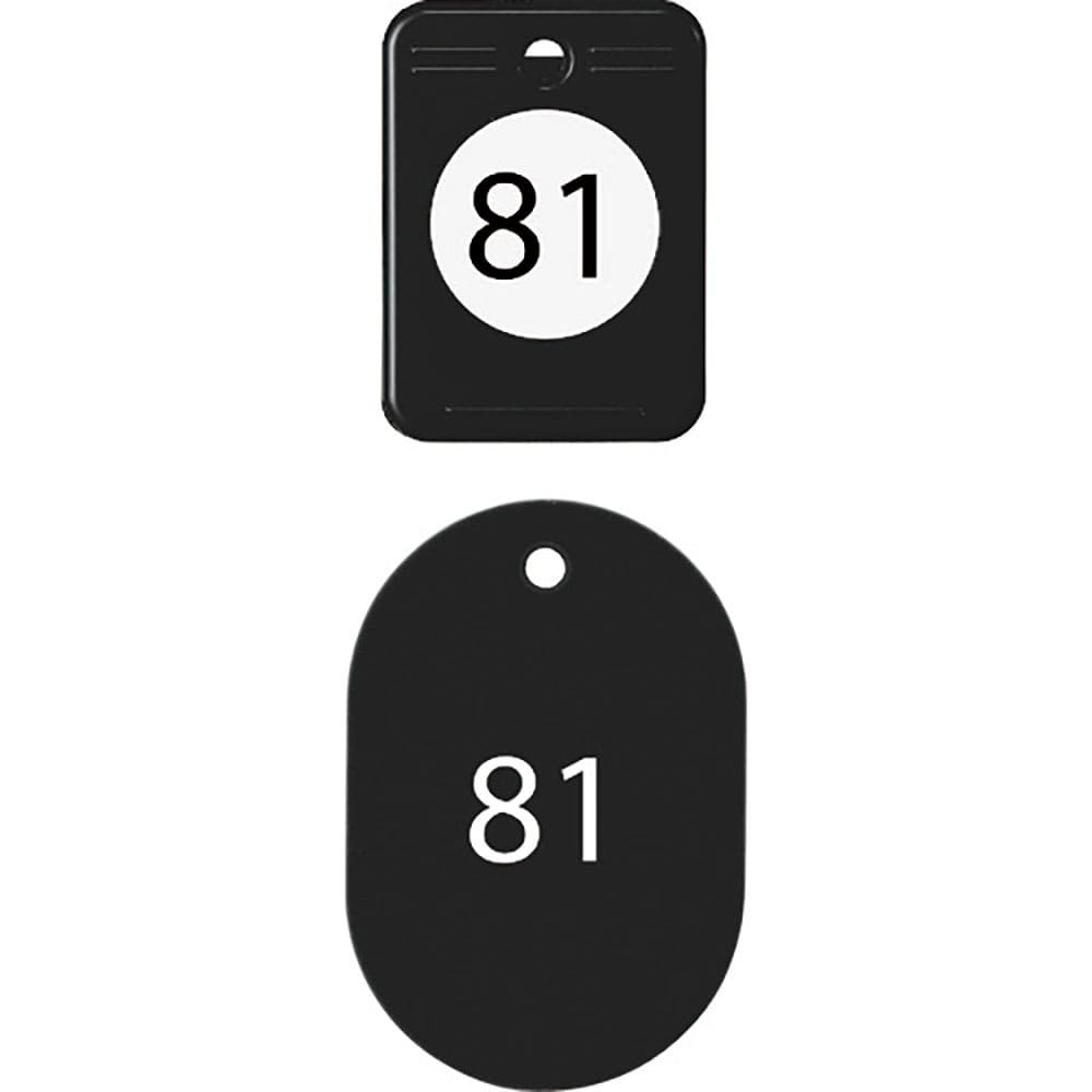 ＯＰ　クロークチケット　８１～１００番　黒　（２０組入）　ＢＦ－１５４－ＢＫ＿