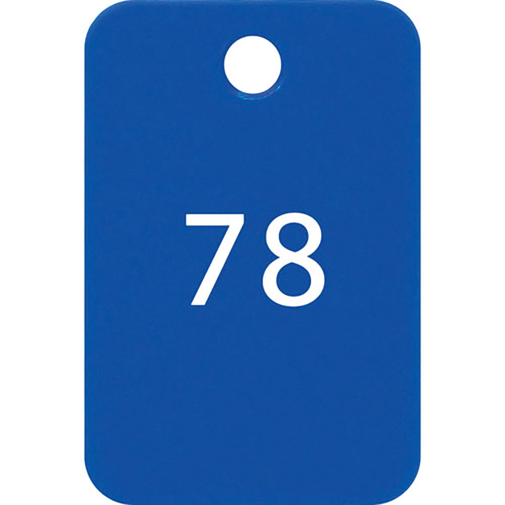 ＯＰ　番号札　四角　大　番号入り７６～１００　青　（２５枚入）　ＢＦ－５７－ＢＵ＿