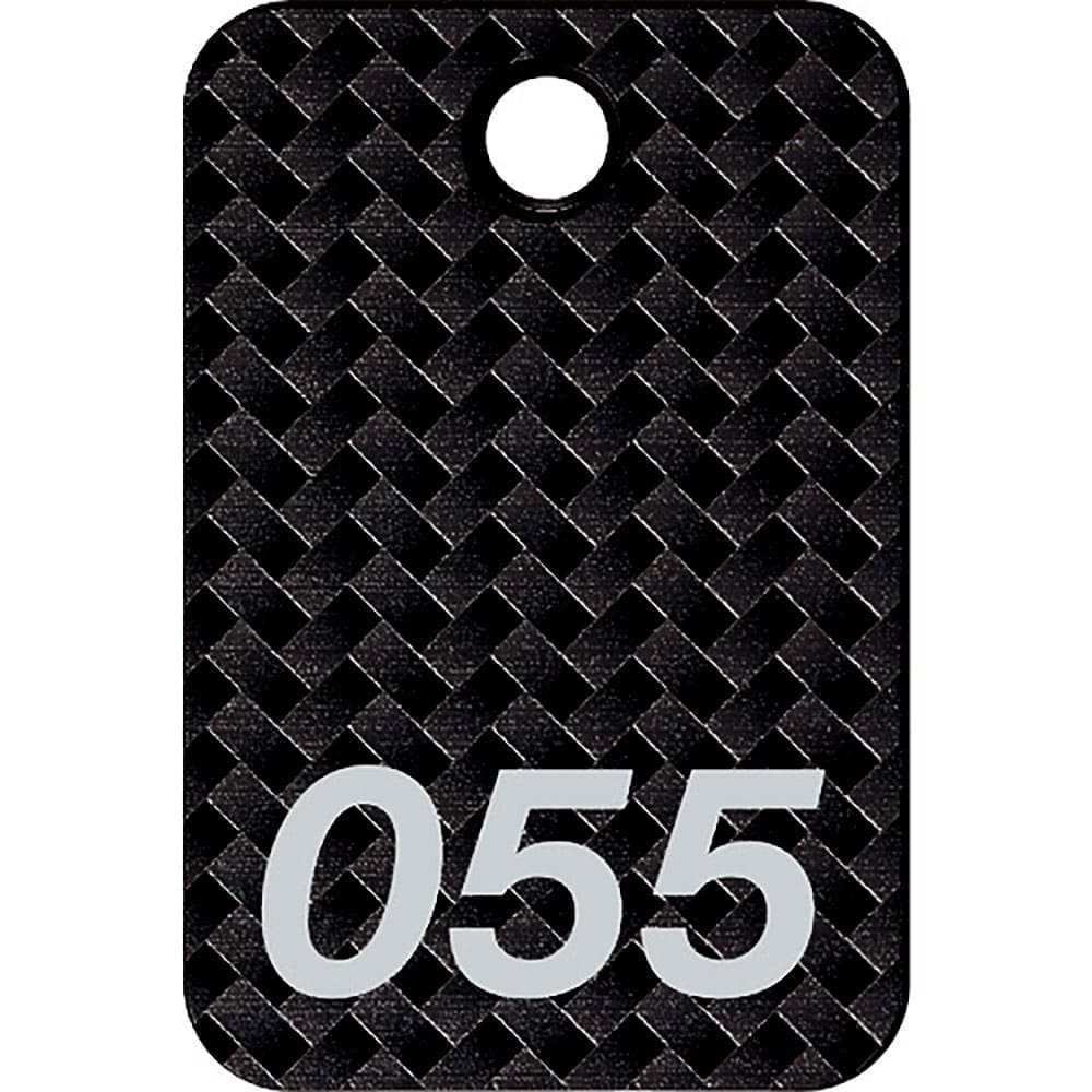 ＯＰ　番号札　四角　大　番号入り５１～７５　黒　（２５枚入）　ＢＦ－８２－ＢＫ＿