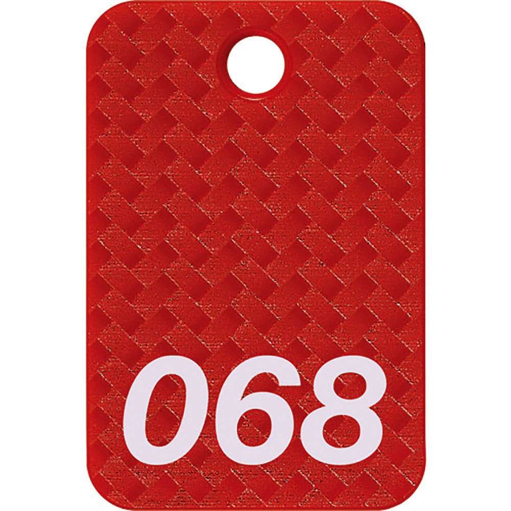 ＯＰ　番号札　四角　大　番号入り５１～７５　赤　（２５枚入）　ＢＦ－８２－ＲＤ＿