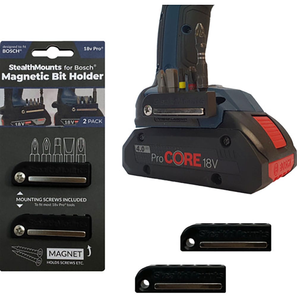 ステルスマウント　マグネットビットホルダーボッシュ（２個入り）ブラック　ＢＨ－ＢＯ－ＢＬＫ－２＿