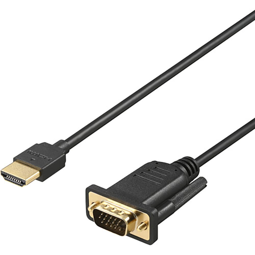 ＢＵＦＦＡＬＯ　ＨＤＭＩ　ｔｏ　ＶＧＡ変換ケーブル　１ｍ　ブラック　ＢＨＤＶＧ１０ＢＫ＿