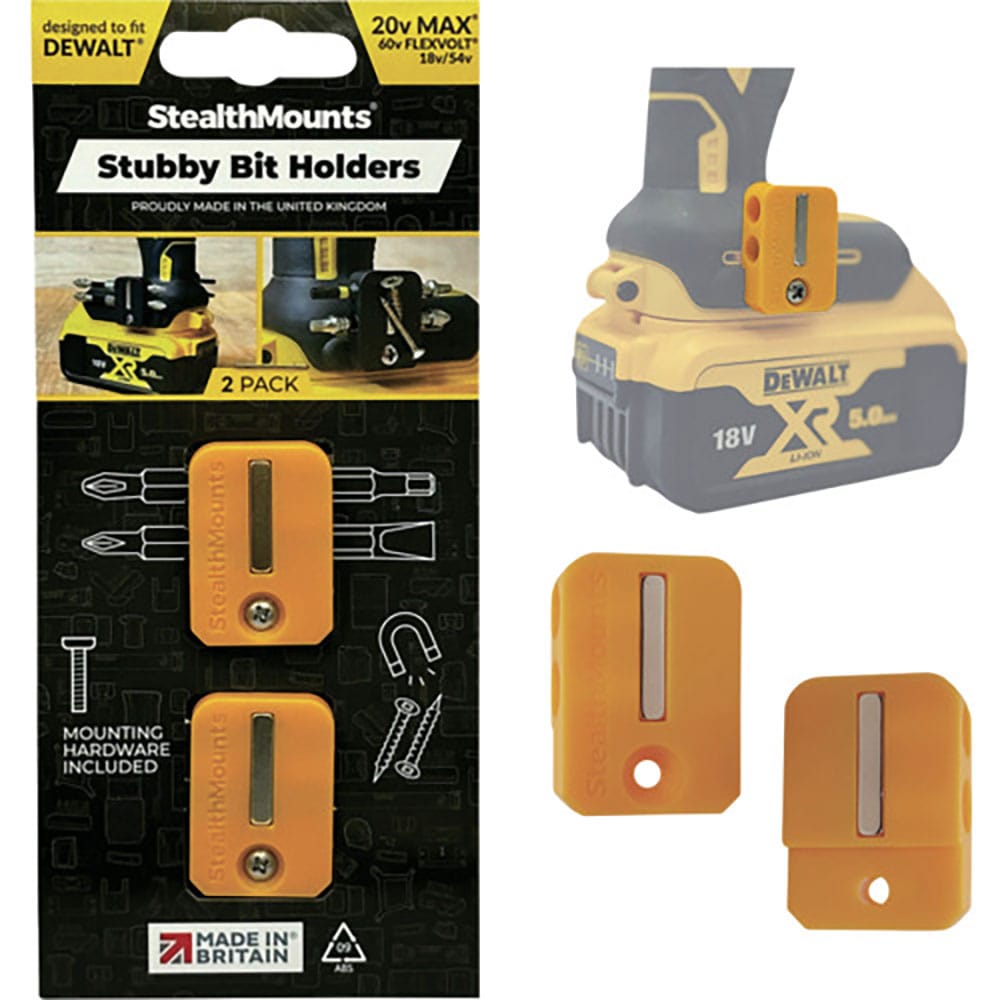 ステルスマウント　Ｓｔｕｂｂｙビットホルダーデウォルト用（２個入り）イエロー　ＢＨ－ＤＷ－Ｓ－ＹＬ＿