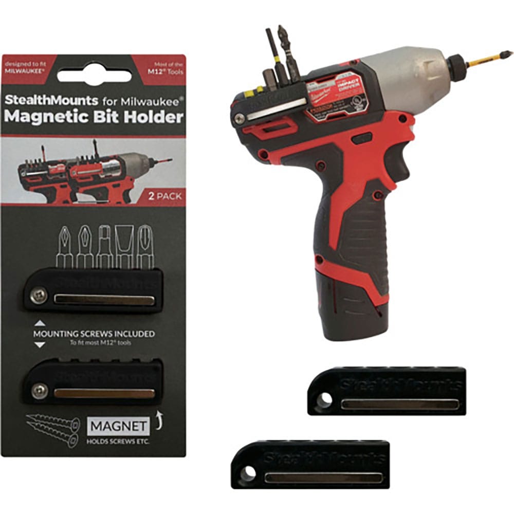 ステルスマウント　ビットホルダーミルウォーキーＭ１２用（２個入り）ブラック　ＢＨ－ＭＷ１２－ＢＬＫ＿