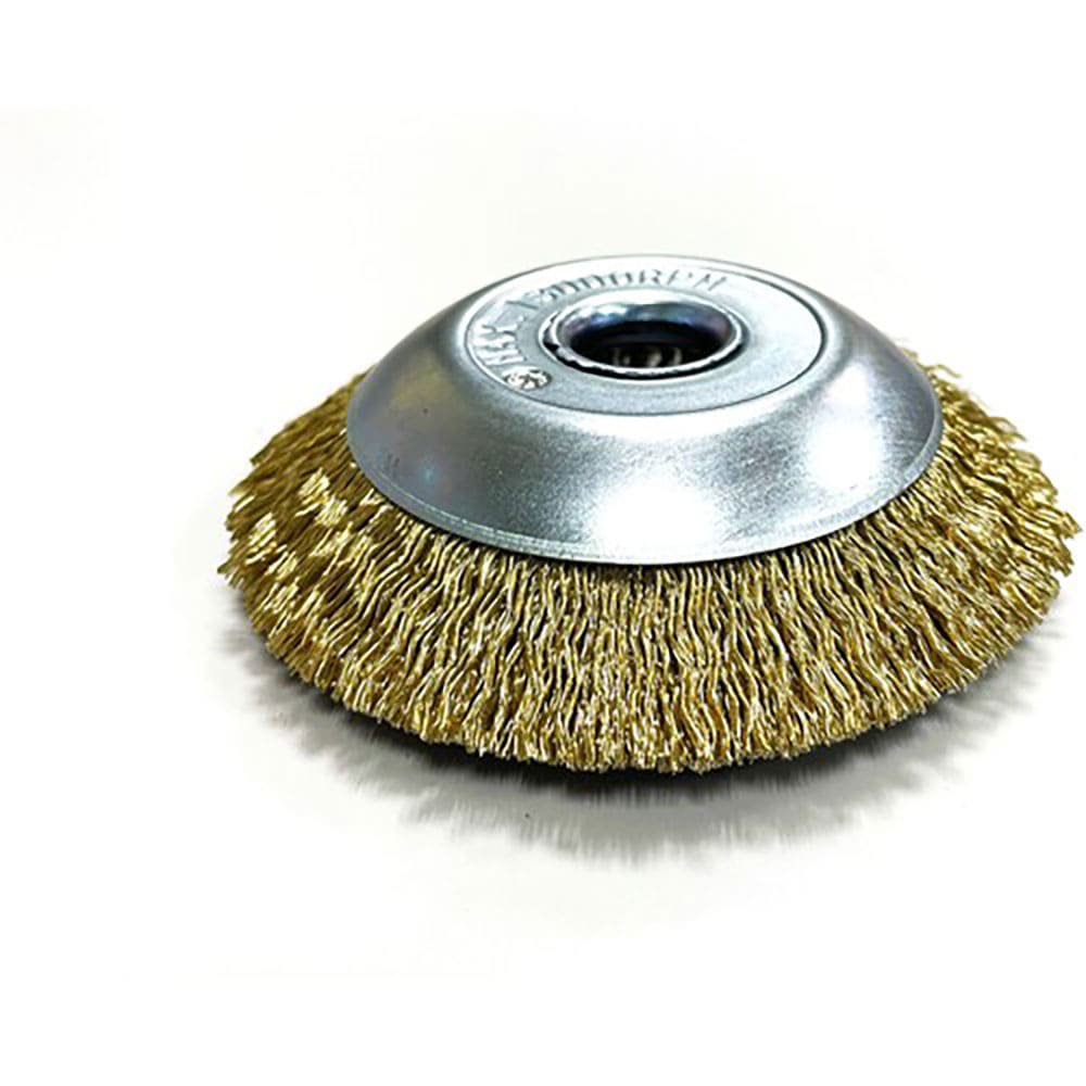 高島産業　ベベル型ブラシ　真鍮メッキ鋼線　ＢＨＲ－１２５２＿