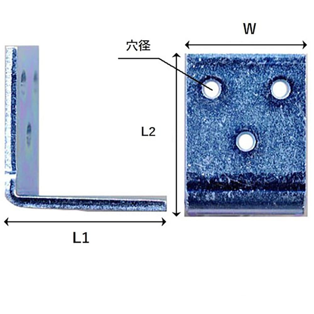 ＷＡＫＩ　巾広アングル　４０　ＢＫ－０２５　４０Ｘ４０Ｘ３０Ｘ３．２　ＢＫ－０２５＿