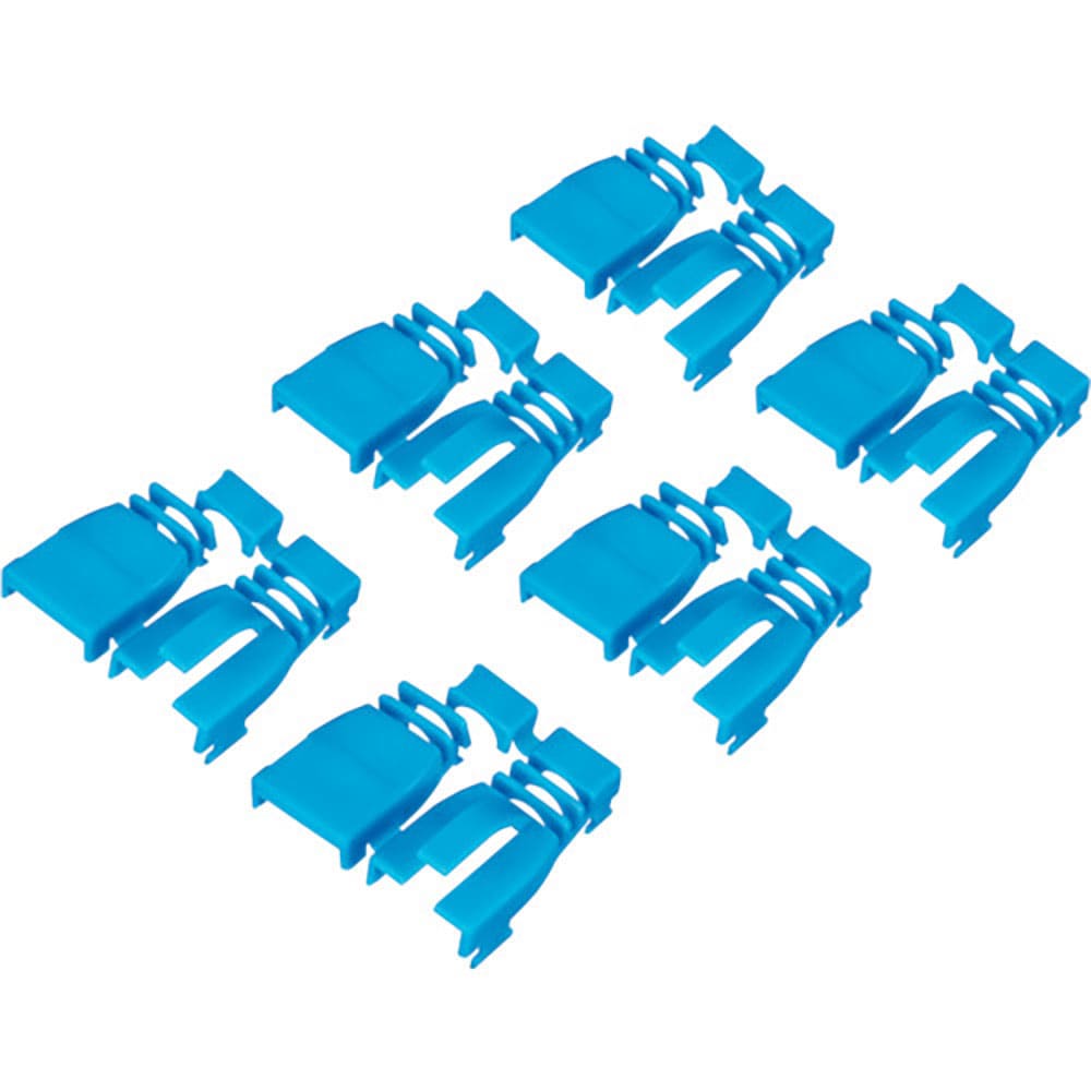 ＢＵＦＦＡＬＯ　後付け用コネクター保護カバー６個入り　ブルー　ＢＬＡＡＲＪ４５ＢＬ６＿