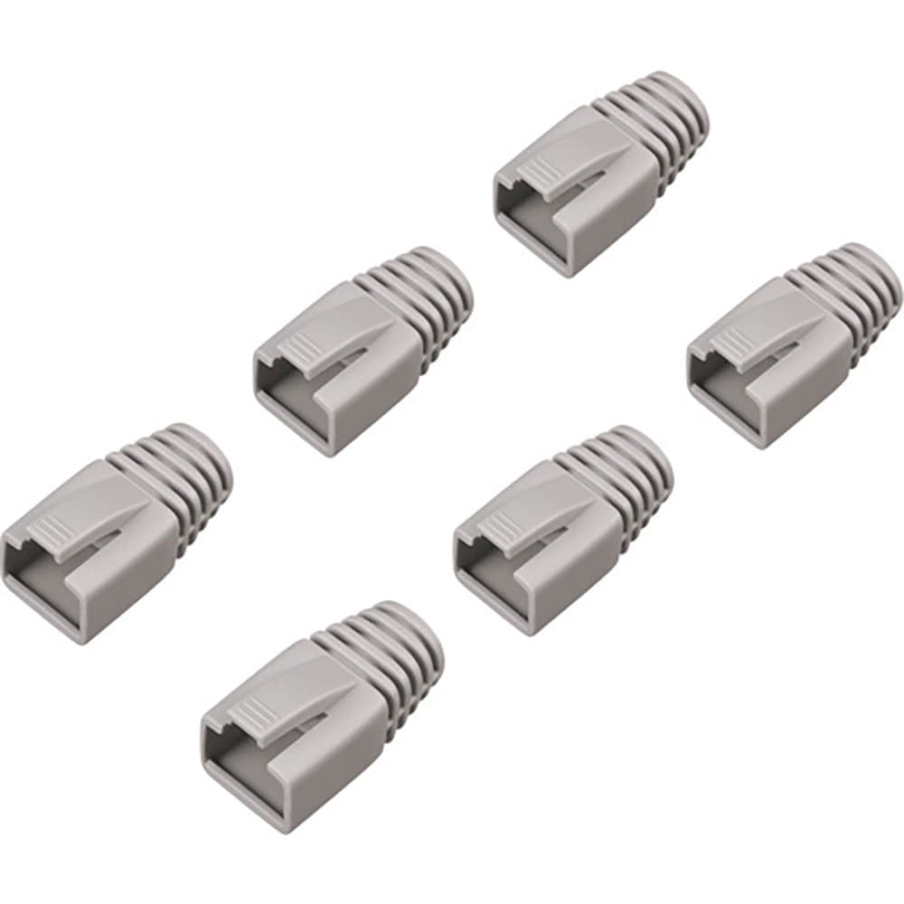ＢＵＦＦＡＬＯ　先付け用コネクター保護カバー６個入り　ライトグレー　ＢＬＡＢＲＪ４５ＬＧ６＿
