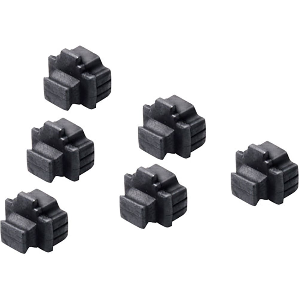 ＢＵＦＦＡＬＯ　ＬＡＮポートカバー　６個入り　ＢＬＡＰ６ＢＫ＿