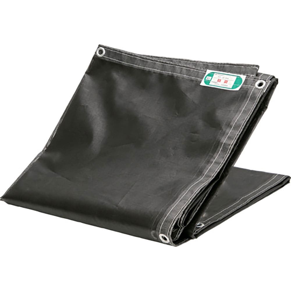 ＴＲＵＳＣＯ　防炎２類　防炎メッシュシートエコノミー　１．８ｍＸ３．６ｍ　ブラック　ＢＭ１８３６－＿