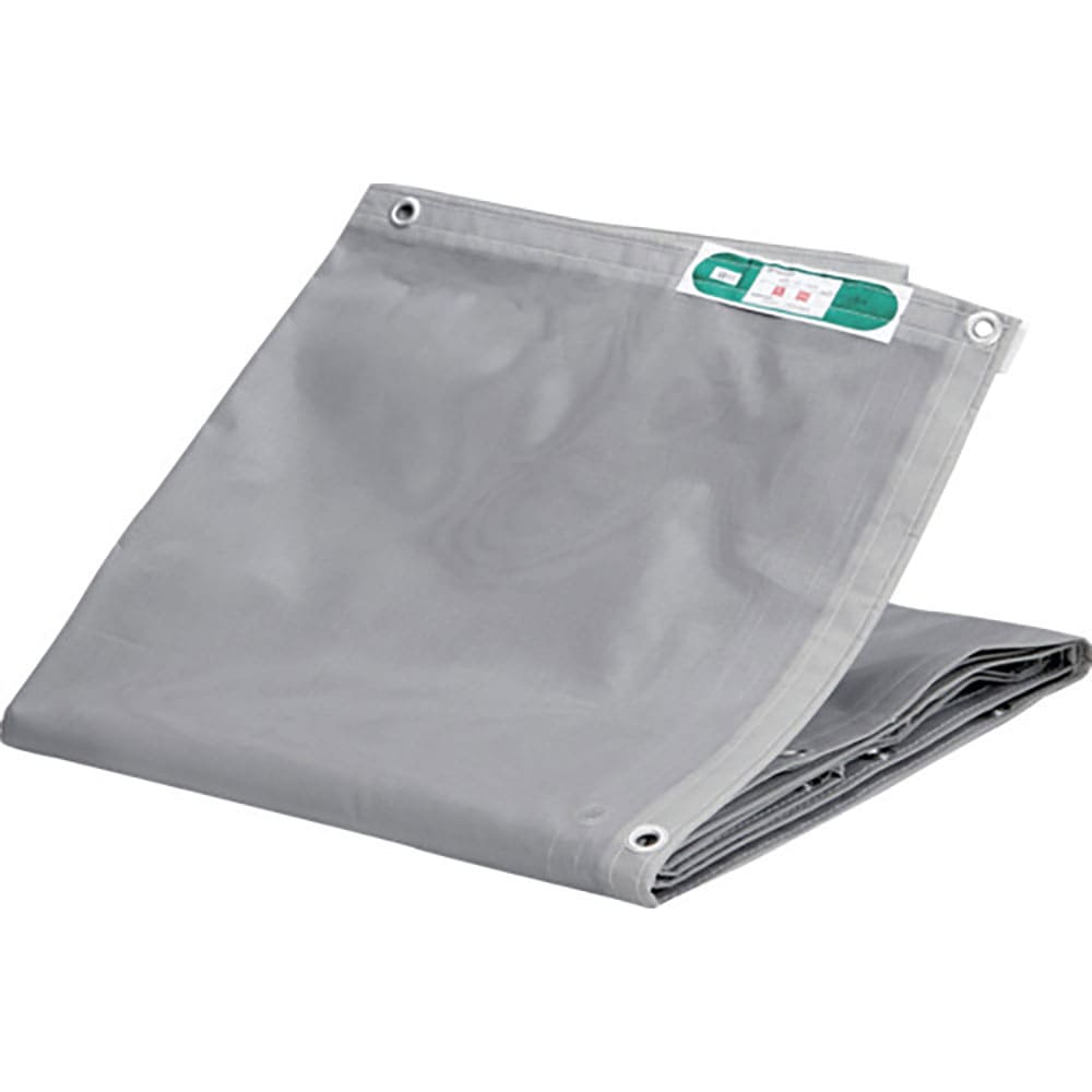 ＴＲＵＳＣＯ　防炎２類　防炎メッシュシートエコノミー　１．８ｍＸ５．４ｍ　グレー　ＢＭ１８５４－Ｇ＿