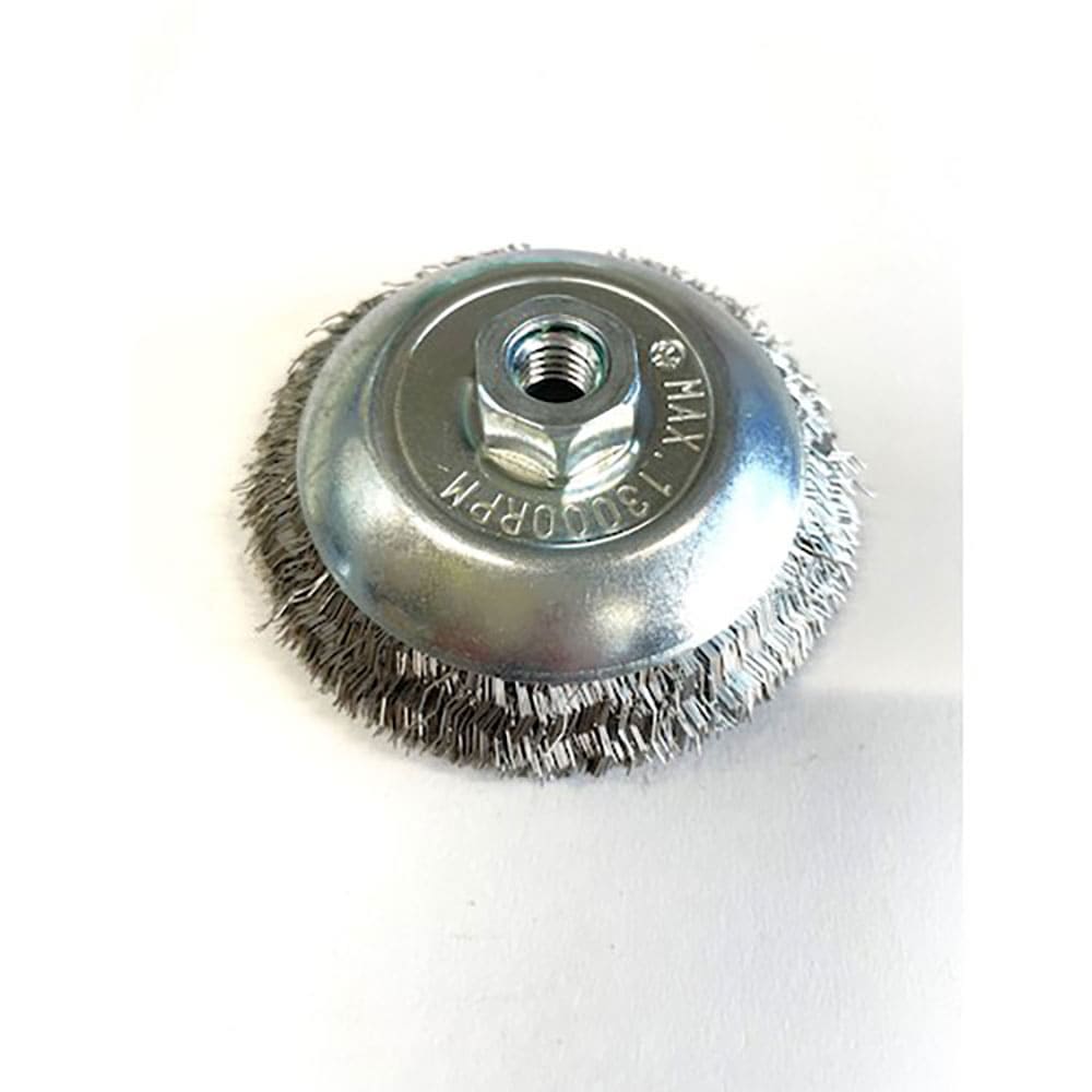 高島産業　ベベルブラシ　電動工具用　ベベル型　８５ｘＭ１０ｘ６７　ＳＵＳ－０．３　ＢＭＳ－０８５＿