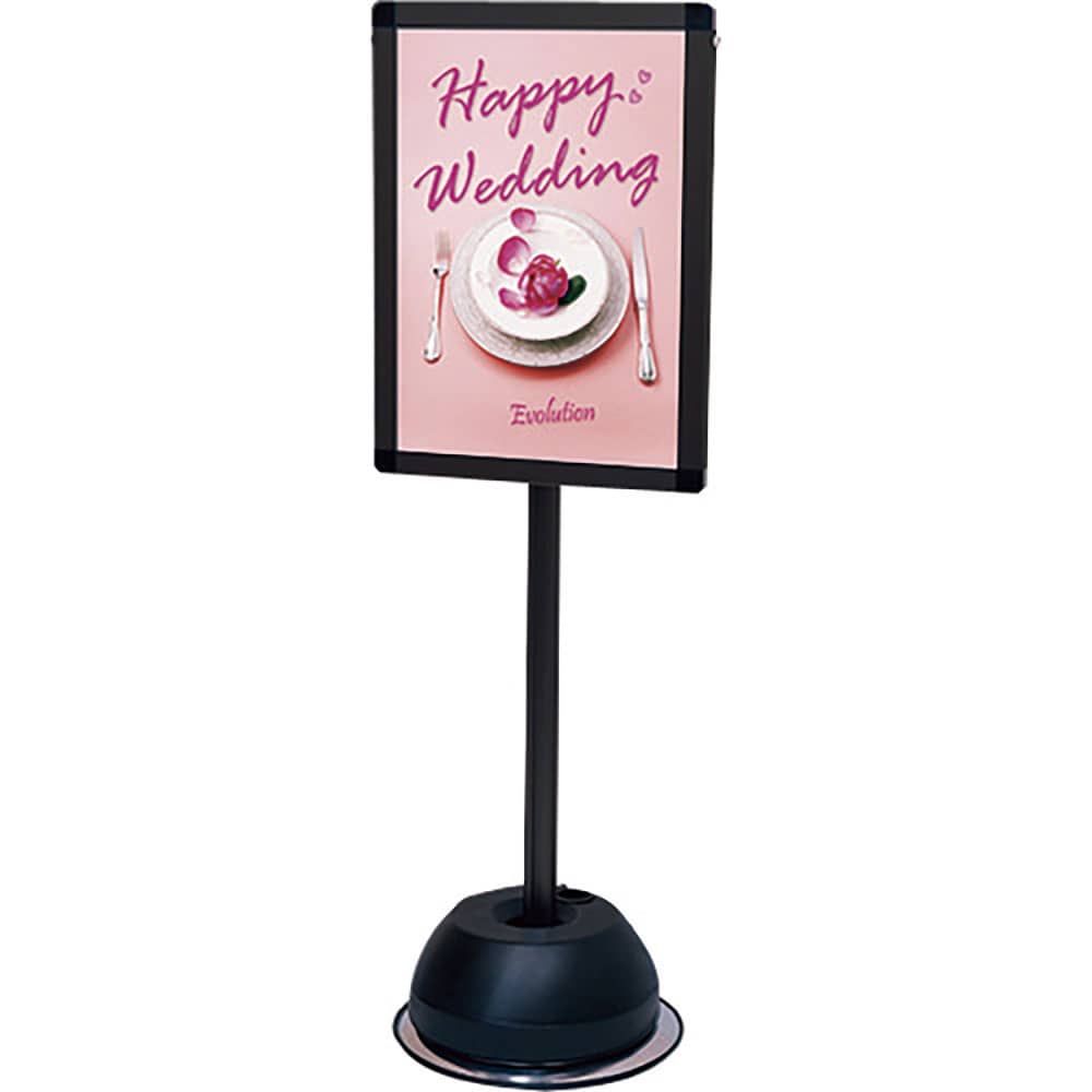 ＴＯＫＩＳＥＩ　屋外ポールサインスタンド　Ａ３片面ブラック　ＢＯＰＳＳＡ３Ｋ＿