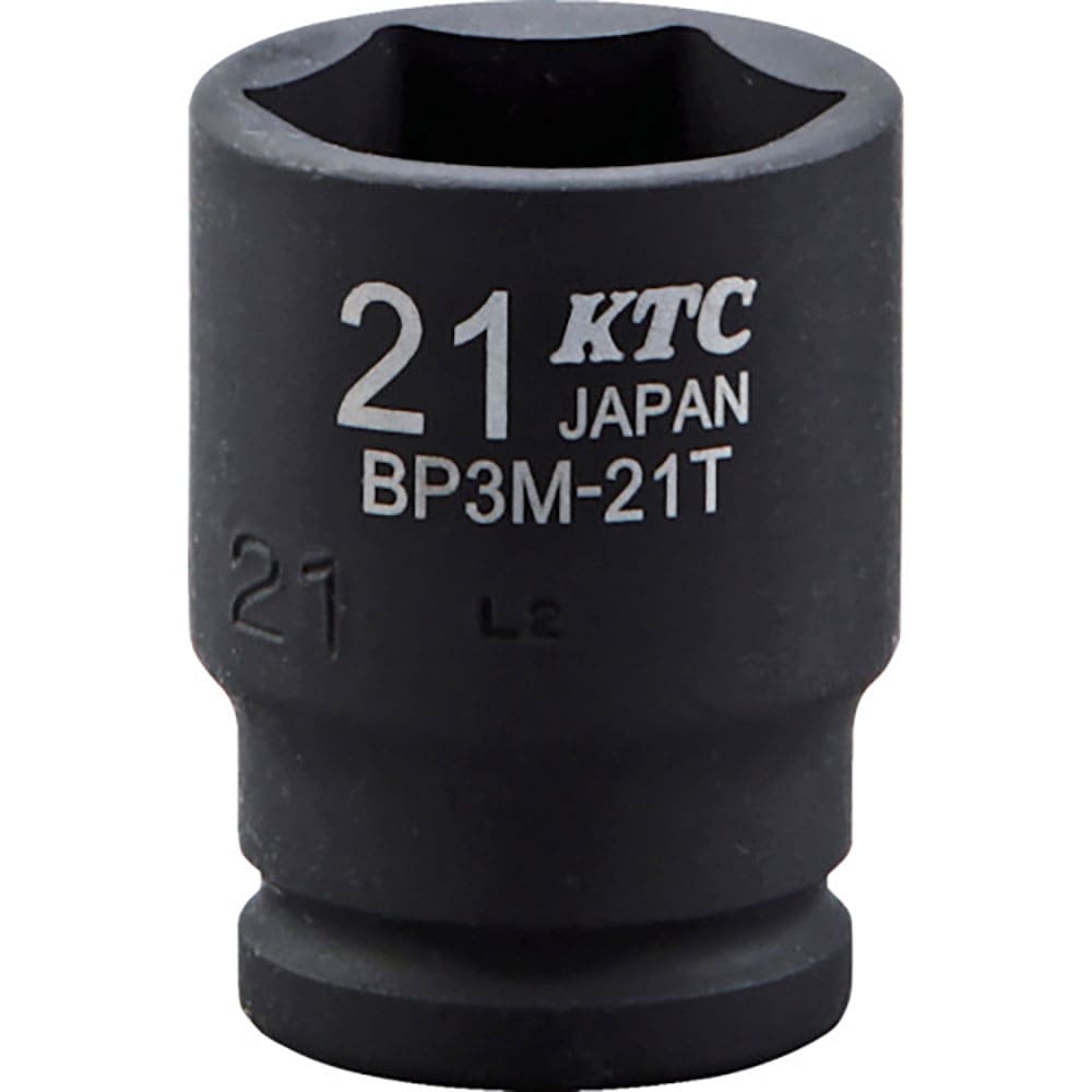ＫＴＣ　９．５ｓｑ．インパクトレンチ用ソケット（セミディープ薄肉）　対辺寸法１９ｍｍ　差込角９．５＿