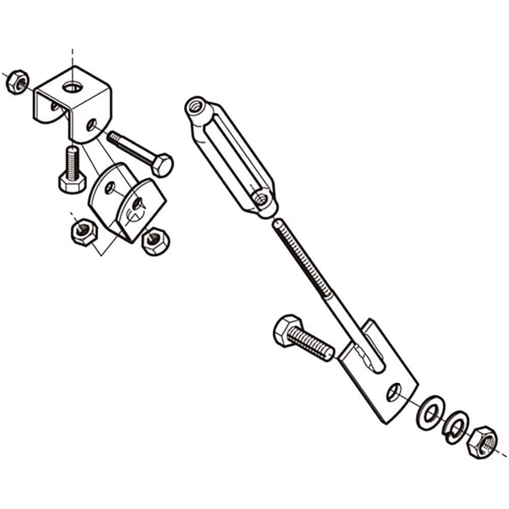 ＮＥＧＵＲＯＳＵ　耐震架台用振れ止めシステム　ＢＲ４Ｓ－Ｗ４＿