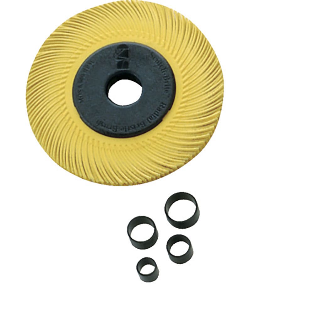 ３Ｍ　ラジアル・ブリッスルブラシ　＃８０相当　黄　１５２．４ｍｍ　ＢＲ　ＢＲＳＨ　ＴＣ　８０　６＿