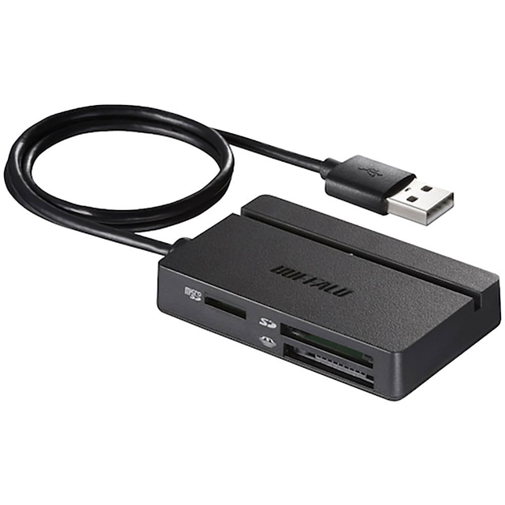 ＢＵＦＦＡＬＯ　ＵＳＢ２．０　マルチカードリーダー／ライター　スタンダードモデル　ＢＳＣＲ１００Ｕ＿