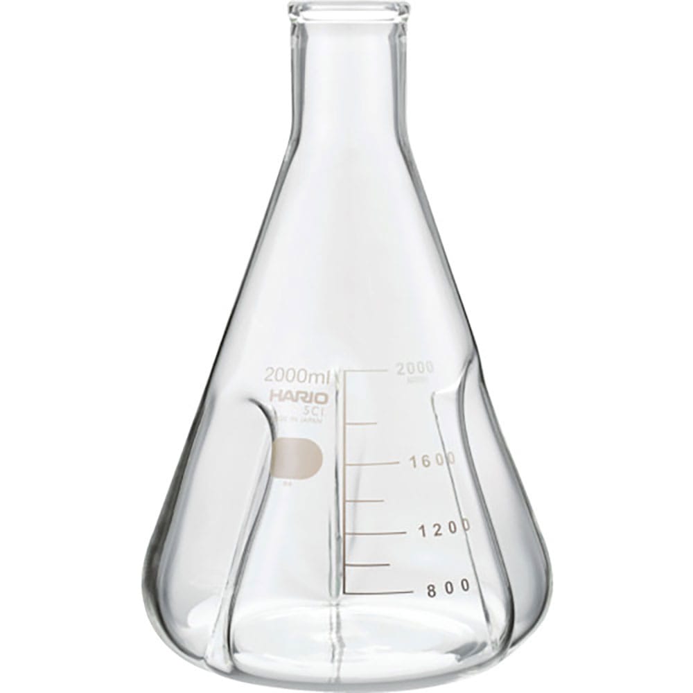 ＨＡＲＩＯ　バッフル付き三角フラスコ２０００ｍｌ　ＢＳＦ－２Ｌ－ＳＣＩ＿