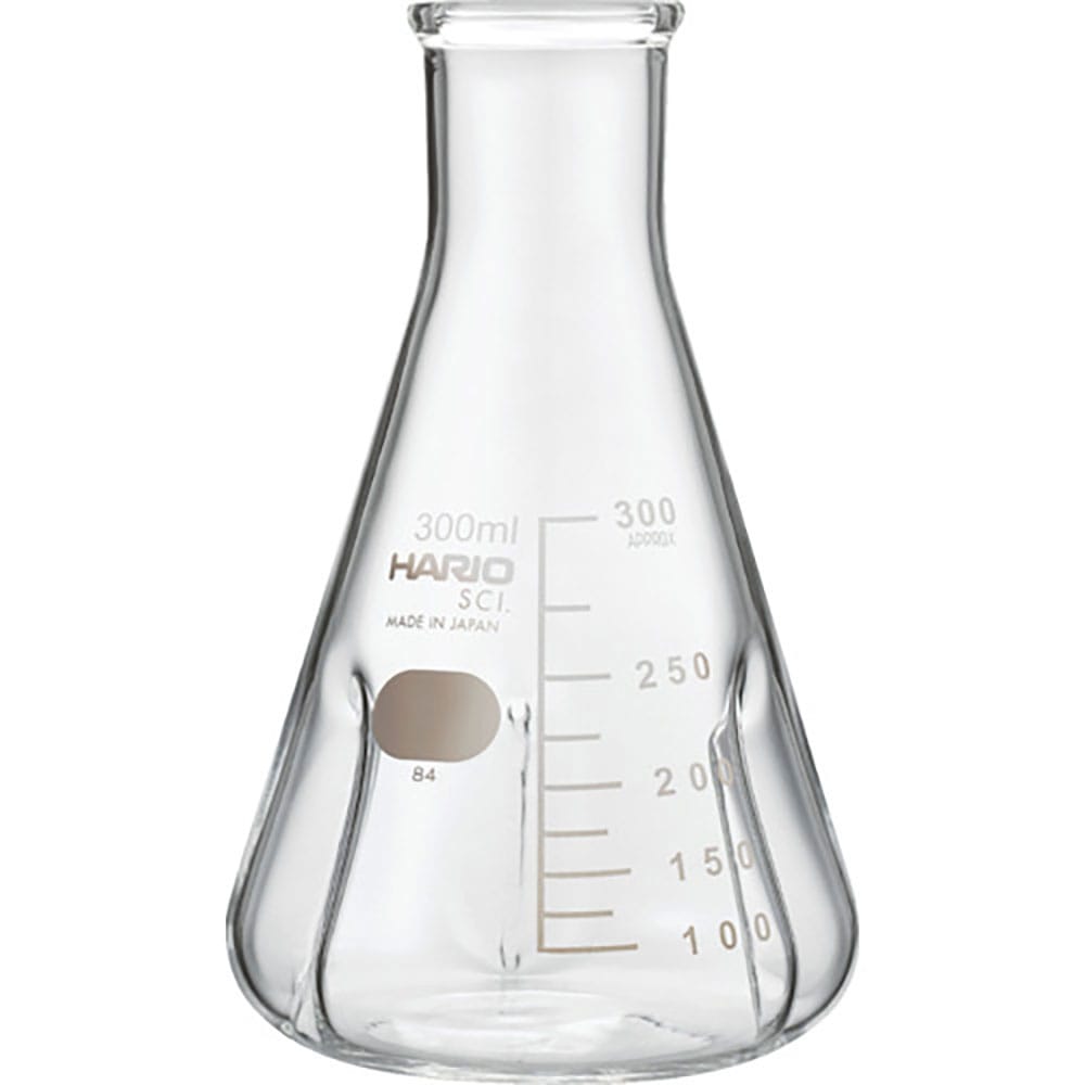 ＨＡＲＩＯ　バッフル付き三角フラスコ３００ｍｌ　ＢＳＦ－３００－ＳＣＩ＿