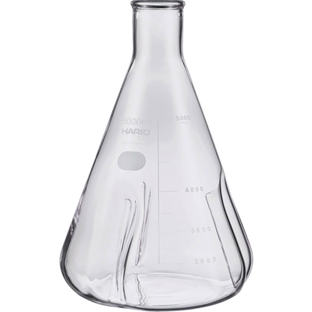 ＨＡＲＩＯ　バッフル付き三角フラスコ５０００ｍｌ　ＢＳＦ－５Ｌ－ＳＣＩ＿