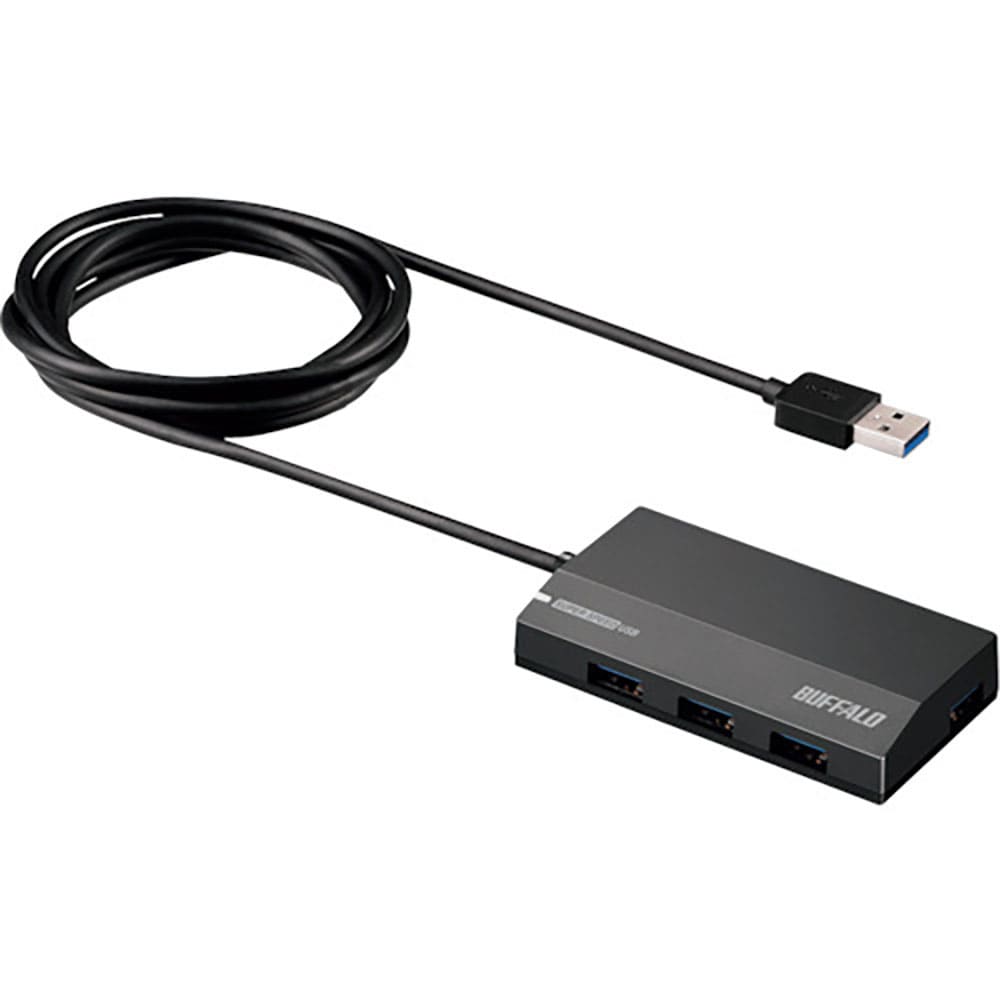 ＢＵＦＦＡＬＯ　ＵＳＢ３．０　スタンダード　４ポート　セルフパワーハブ　ＢＳＨ４Ａ１２０Ｕ３ＢＫ＿