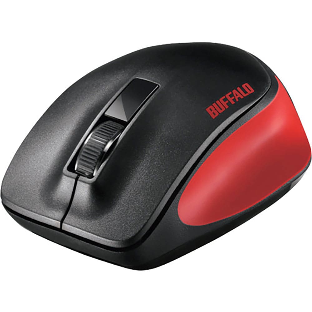 ＢＵＦＦＡＬＯ　無線　ＢｌｕｅＬＥＤ　３ボタン　プレミアムフィットマウス　レッド　ＢＳＭＢＷ３００＿