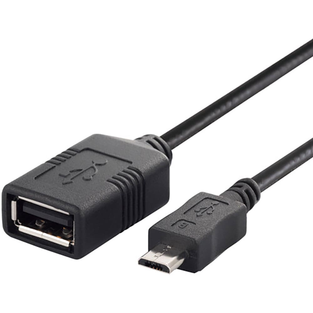 ＢＵＦＦＡＬＯ　ＵＳＢ（ｍｉｃｒｏＢ　ｔｏ　Ａ）変換アダプター　０．５ｍ　ブラック　ＢＳＭＰＣ１１＿