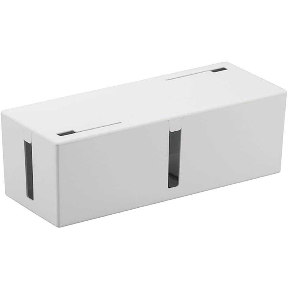 ＢＵＦＦＡＬＯ　ケーブルボックス　電源タップ＆ケーブル収容　Ｌサイズ　ホワイト　ＢＳＴＢ０１ＬＷＨ＿