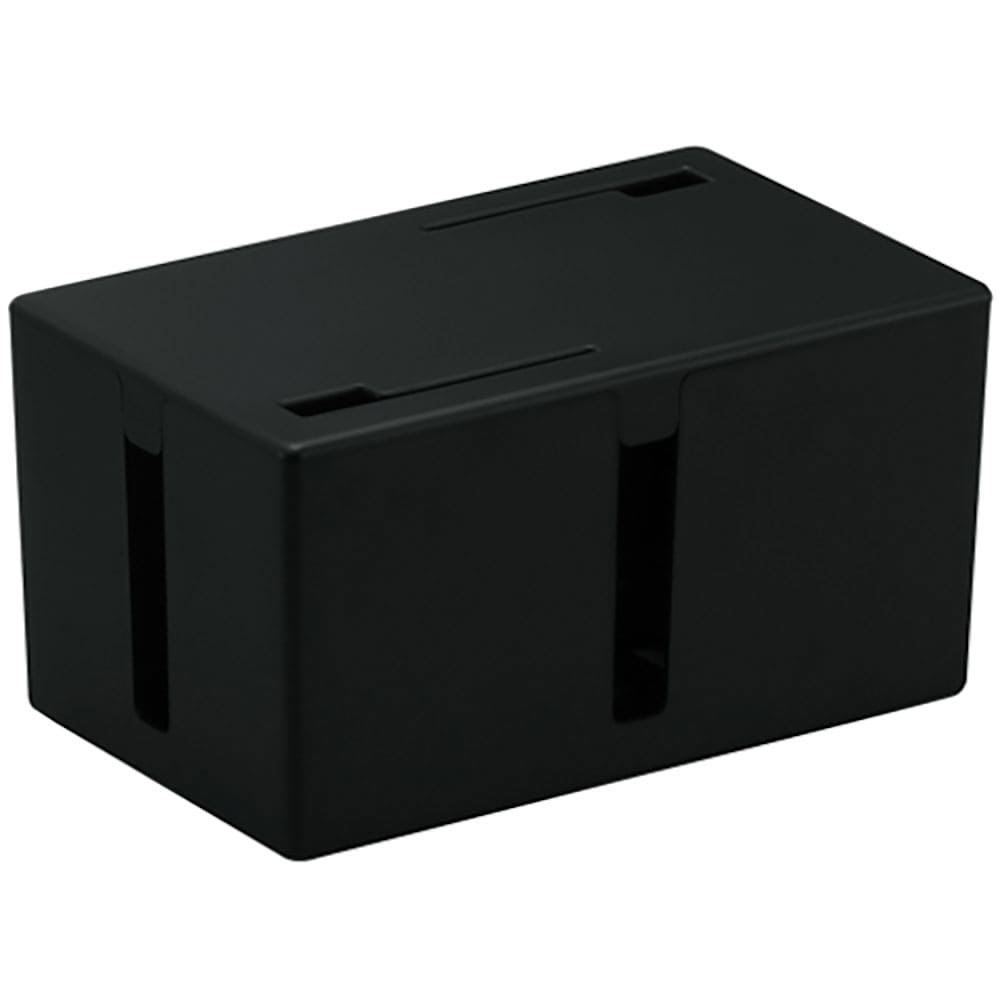 ＢＵＦＦＡＬＯ　ケーブルボックス　電源タップ＆ケーブル収容　Ｓサイズ　ブラック　ＢＳＴＢ０１ＳＢＫ＿