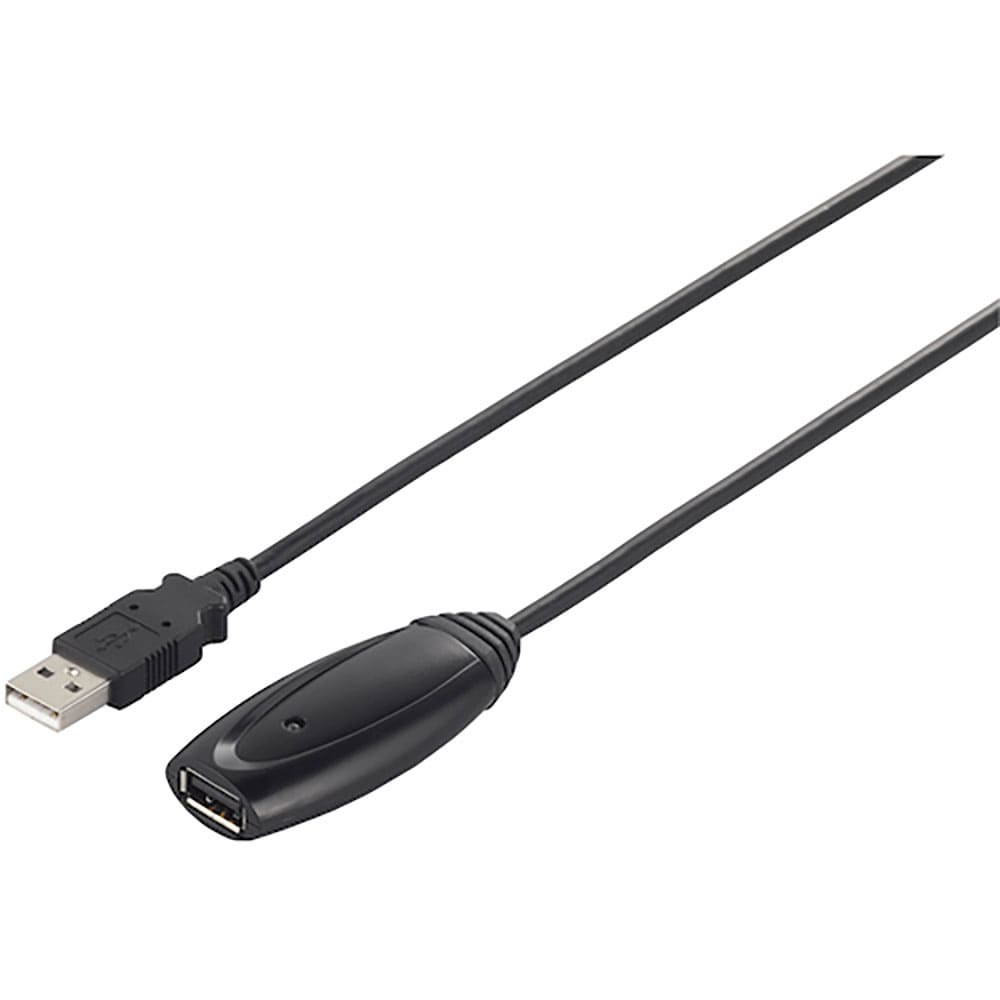 ＢＵＦＦＡＬＯ　ＵＳＢ２．０リピーターケーブル（Ａ　ｔｏ　Ａ）　５ｍ　ブラック　ＢＳＵＡＡＲ２５０＿