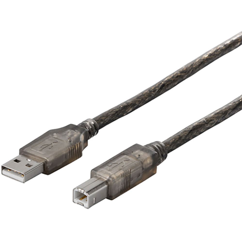 ＢＵＦＦＡＬＯ　ＵＳＢ２．０ケーブル（Ａ　ｔｏ　Ｂ）　０．７ｍ　ブラックスケルトン　ＢＳＵＡＢ２０＿