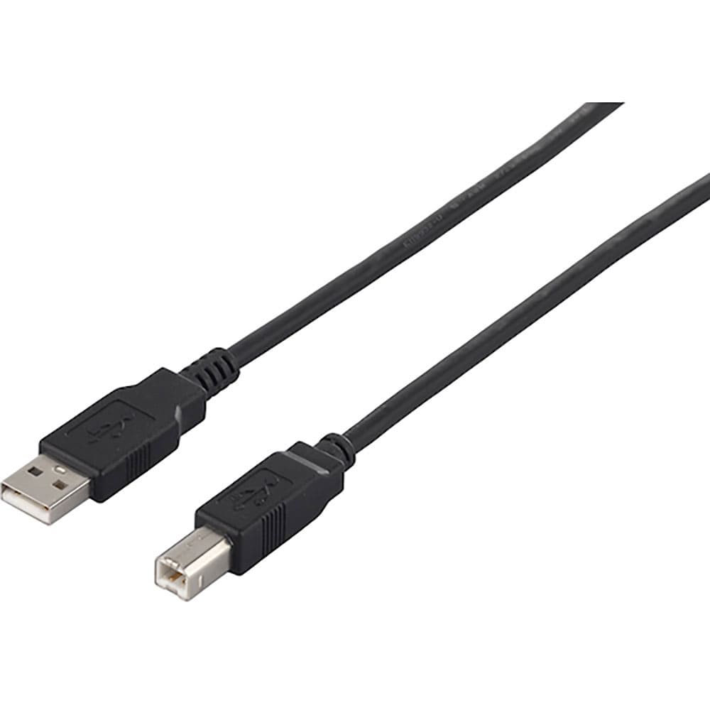 ＢＵＦＦＡＬＯ　ＵＳＢ２．０ケーブル（Ａ　ｔｏ　Ｂ）　１．５ｍ　ブラック　ＢＳＵＡＢ２１５ＢＫ＿