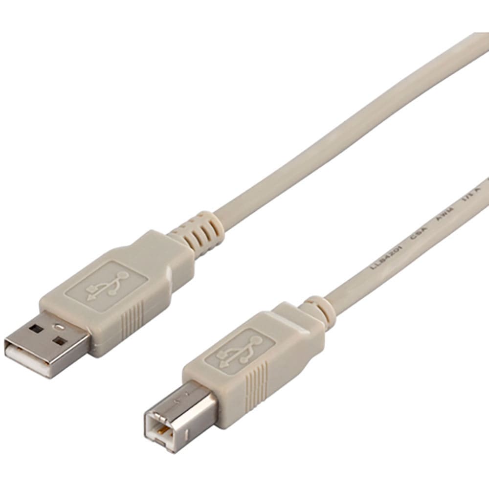 ＢＵＦＦＡＬＯ　ＵＳＢ２．０ケーブル（Ａ　ｔｏ　Ｂ）　１．５ｍ　アイボリー　ＢＳＵＡＢ２１５ＩＶ＿